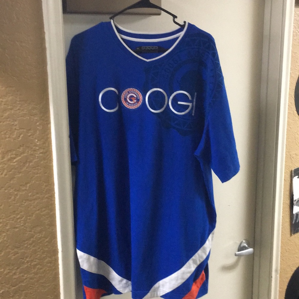 Coogi deep blue men’s shirt